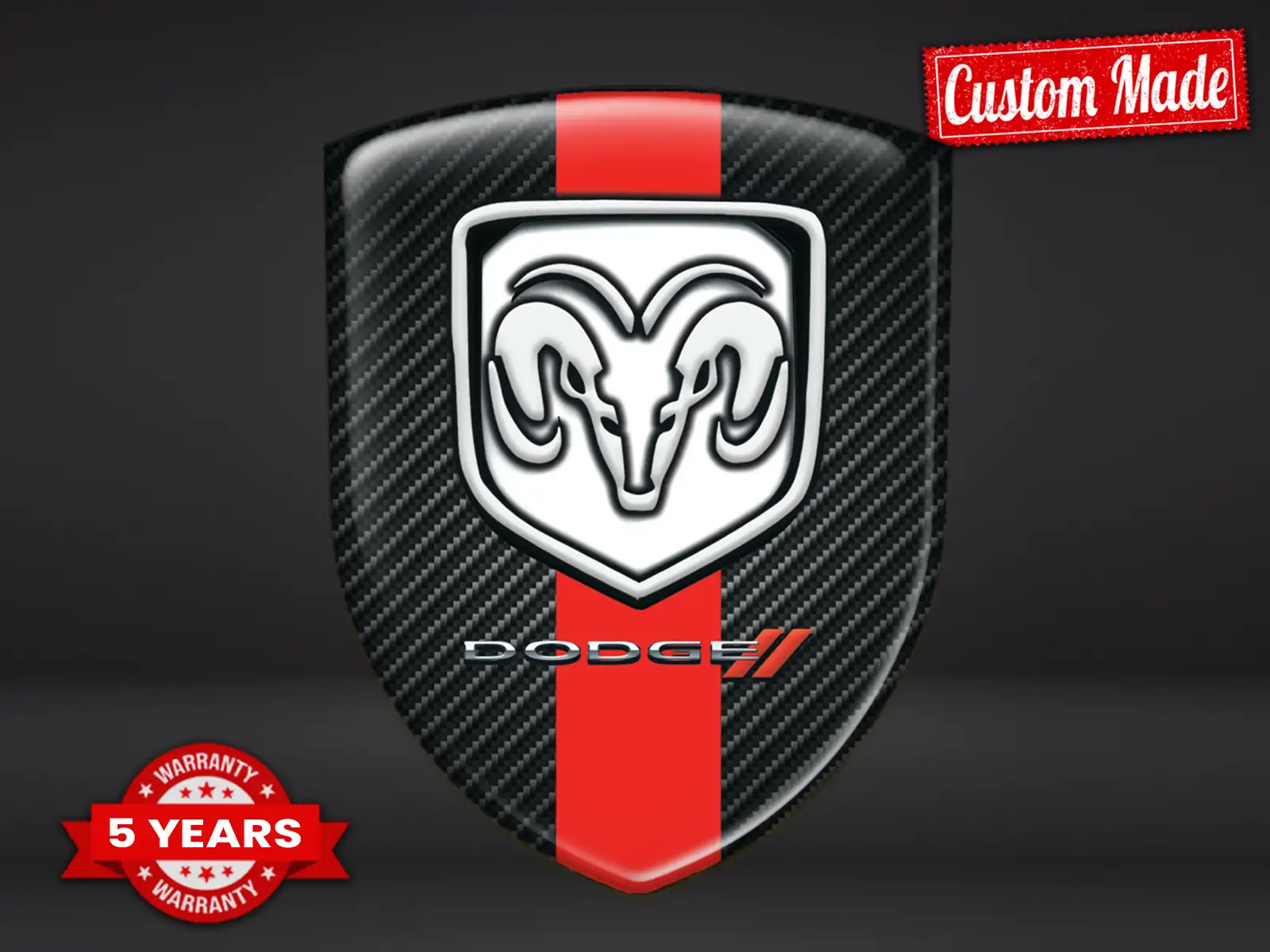 Dodge Emblemas Silicona Auto Duraderos Máximo Estilo Pro